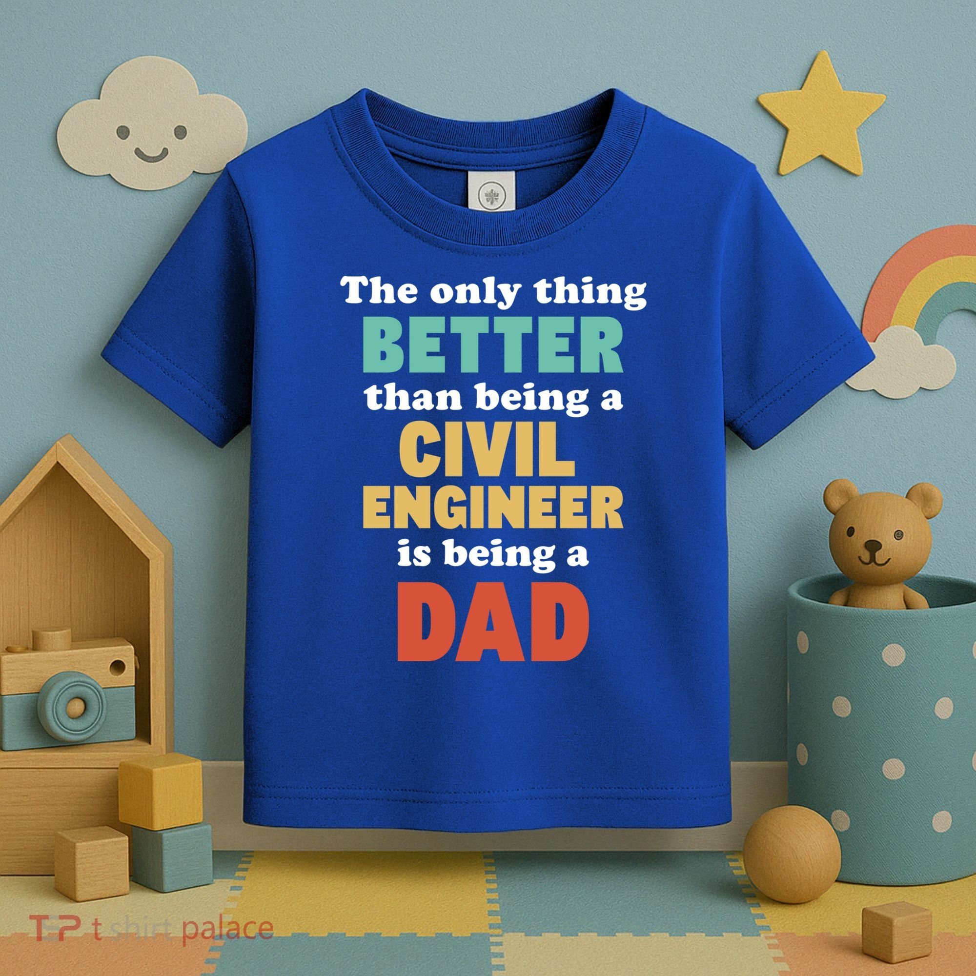 I'm A Dad And Civil Engineer Funny Fatherhood Funny Dad Cute Gift Toddler T-Shirt