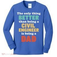 I'm A Dad And Civil Engineer Funny Fatherhood Funny Dad Cute Gift Kids Long Sleeve Shirt thumb 0