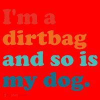 Im A Dirtbag And So Is Dog Funny Retro Apparel Santa Hat thumb 1
