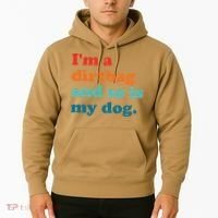 Im A Dirtbag And So Is Dog Funny Retro Apparel Hoodie thumb 2