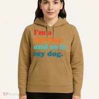 Im A Dirtbag And So Is Dog Funny Retro Apparel Hoodie thumb 5