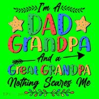 Im A Dad Grandpa And A Great Grandpa Nothing Scares Me Mousepad thumb 1