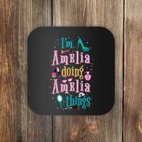 IM Amelia Doing Amelia Things Cute Coaster thumb 0