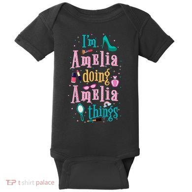 IM Amelia Doing Amelia Things Cute Baby Bodysuit