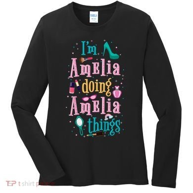 IM Amelia Doing Amelia Things Cute Women's Long Sleeve Shirt