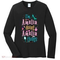 IM Amelia Doing Amelia Things Cute Women's Long Sleeve Shirt thumb 0