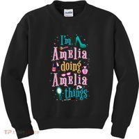 IM Amelia Doing Amelia Things Cute Kids Sweatshirt thumb 0