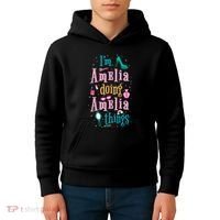 IM Amelia Doing Amelia Things Cute Kids Hoodie thumb 4