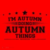 Im Autumn Doing Autumn Things Santa Hat thumb 1