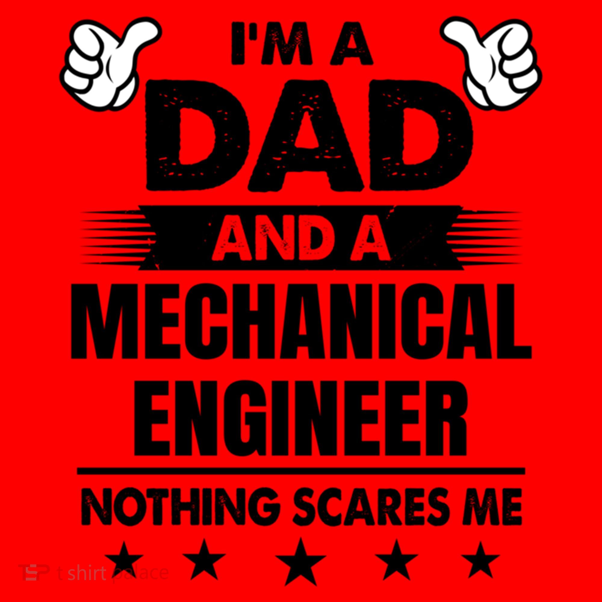 Im A Dad And A Mechanical Engineer Nothing Scares Me Gift Santa Hat