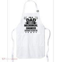 Im A Dad And A Mechanical Engineer Nothing Scares Me Gift Apron thumb 0