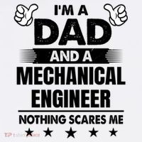 Im A Dad And A Mechanical Engineer Nothing Scares Me Gift Beanie thumb 2