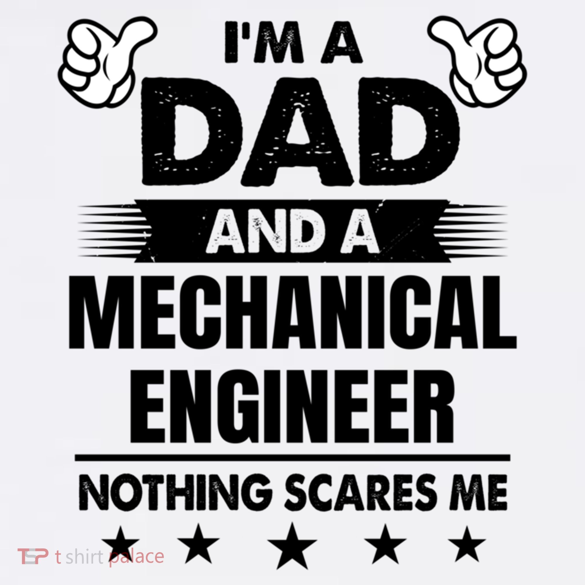 Im A Dad And A Mechanical Engineer Nothing Scares Me Gift Mousepad