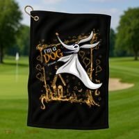 I’M A Dog Person Halloween Dog Zero Dog Nightmare Golf Towel thumb 1