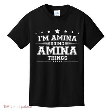 Im Amina Doing Amina Things Kids T-Shirt