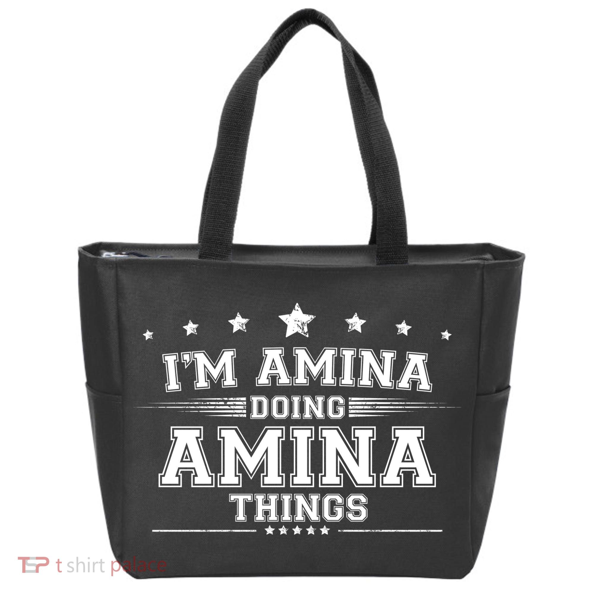 Im Amina Doing Amina Things Tote Bag
