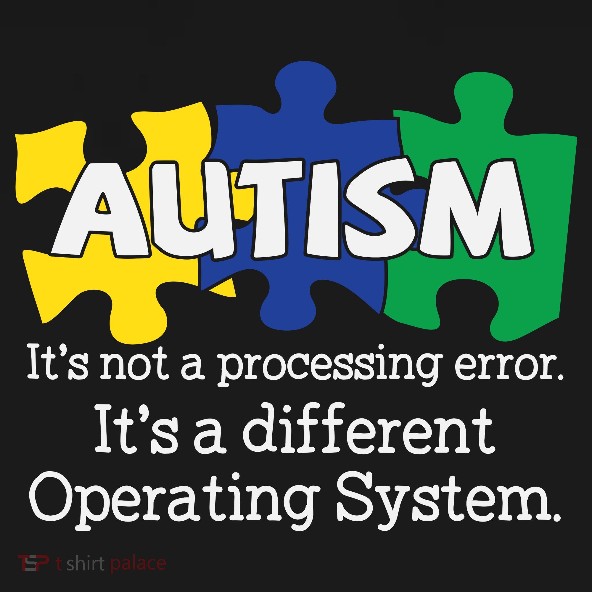 It's A Different Operating System Autism Awareness, Autism Puzzle USA-Made Doggie Bandana