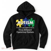 It's A Different Operating System Autism Awareness, Autism Puzzle Hoodie thumb 0