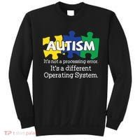 It's A Different Operating System Autism Awareness, Autism Puzzle Sweatshirt thumb 0