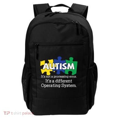 It's A Different Operating System Autism Awareness, Autism Puzzle Backpack