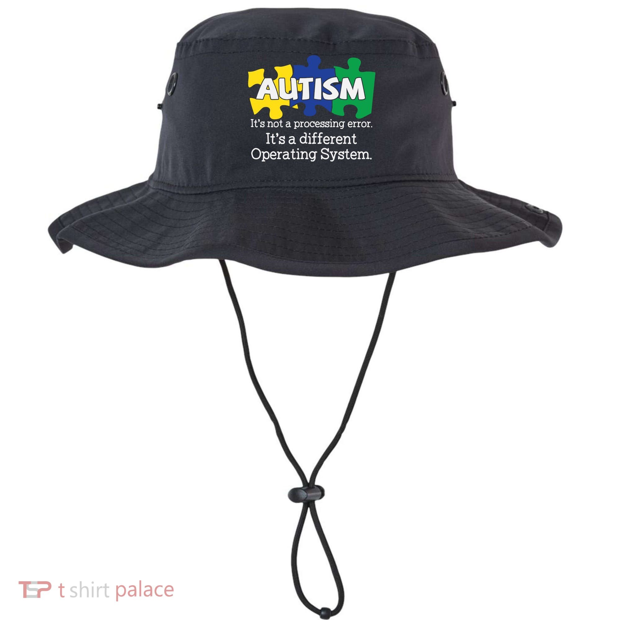 It's A Different Operating System Autism Awareness, Autism Puzzle Bucket Hat