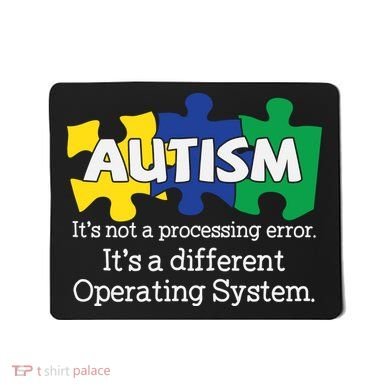 It's A Different Operating System Autism Awareness, Autism Puzzle Mousepad