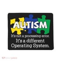 It's A Different Operating System Autism Awareness, Autism Puzzle Mousepad thumb 0