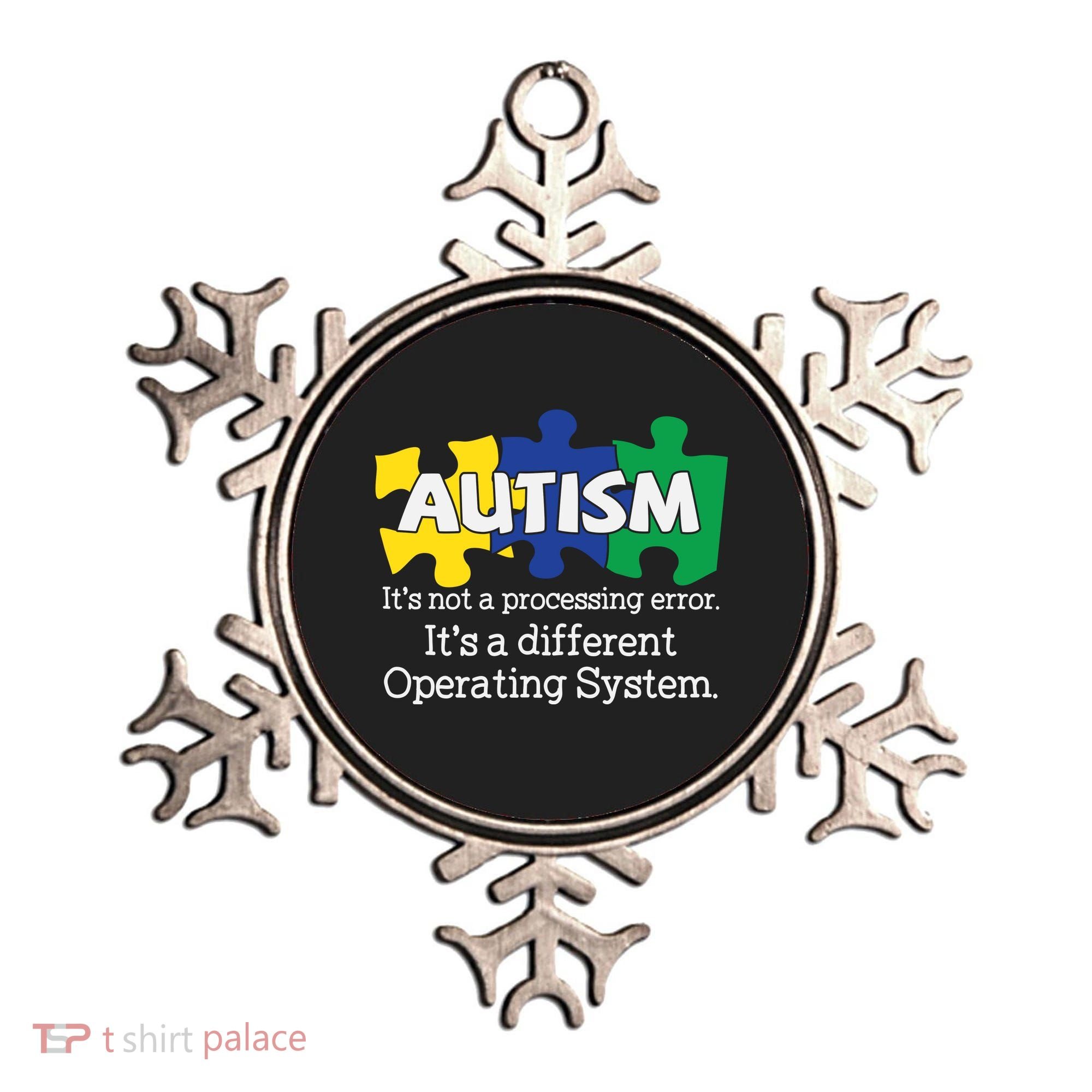 It's A Different Operating System Autism Awareness, Autism Puzzle Ornament