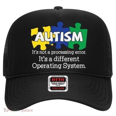 It's A Different Operating System Autism Awareness, Autism Puzzle Hat