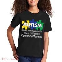 It's A Different Operating System Autism Awareness, Autism Puzzle Kids T-Shirt thumb 2