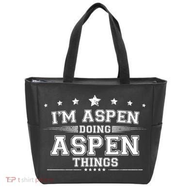 Im Aspen Doing Aspen Things Tote Bag