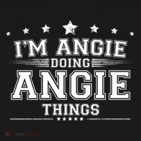 Im Angie Doing Angie Things USA-Made Doggie Bandana thumb 2