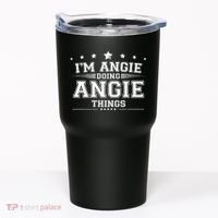 Im Angie Doing Angie Things Tumbler thumb 0