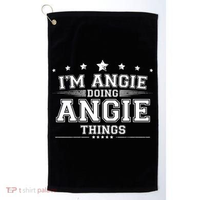 Im Angie Doing Angie Things Golf Towel