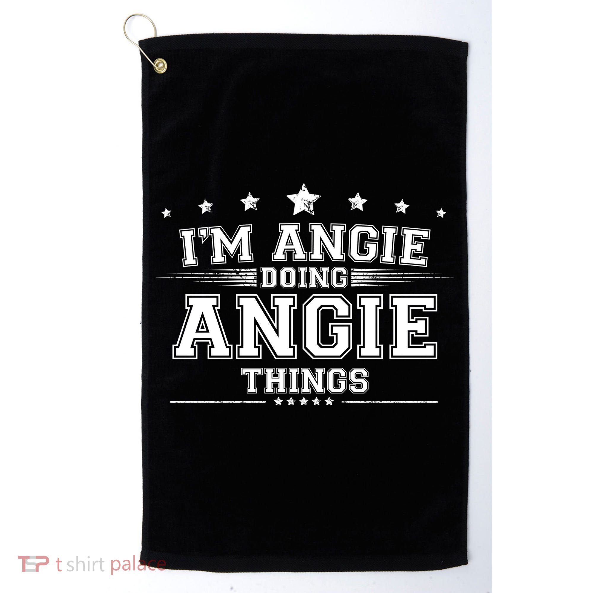 Im Angie Doing Angie Things Golf Towel