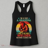 IM A Dad A Grandpa And A Retired Welder FatherS Day Job Women's Tank Top thumb 3