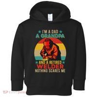 IM A Dad A Grandpa And A Retired Welder FatherS Day Job Toddler Hoodie thumb 0
