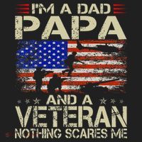 IM A Dad Papa And Veteran Retro Dad Papa Grandpa Beanie thumb 2