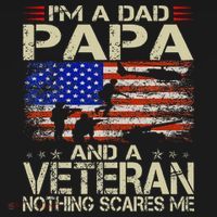 IM A Dad Papa And Veteran Retro Dad Papa Grandpa Women's Hoodie thumb 2