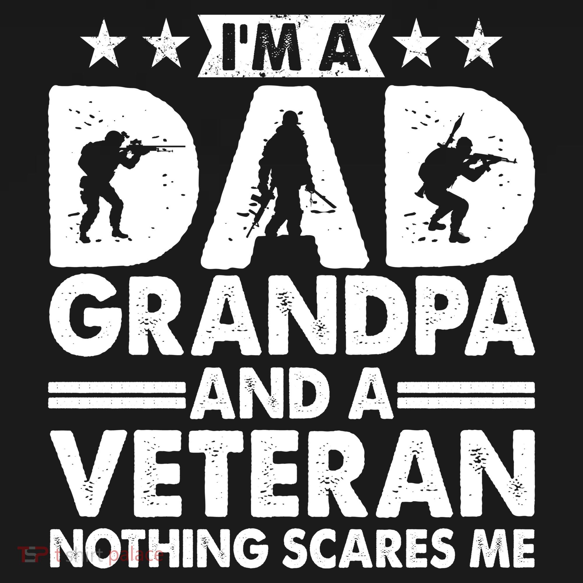 I'm A Dad Grandpa And A Veteran Nothing Scares Me Women's Tank Top