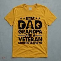 I'm A Dad Grandpa And A Veteran Nothing Scares Me T-Shirt thumb 5
