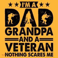 I'm A Dad Grandpa And A Veteran Nothing Scares Me Mousepad thumb 1