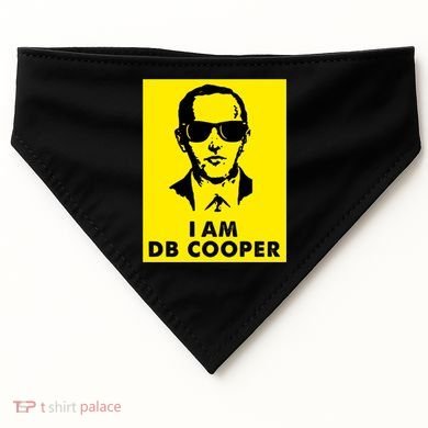 I Am D. B. Cooper Robber Thief Parachute Funny USA-Made Doggie Bandana