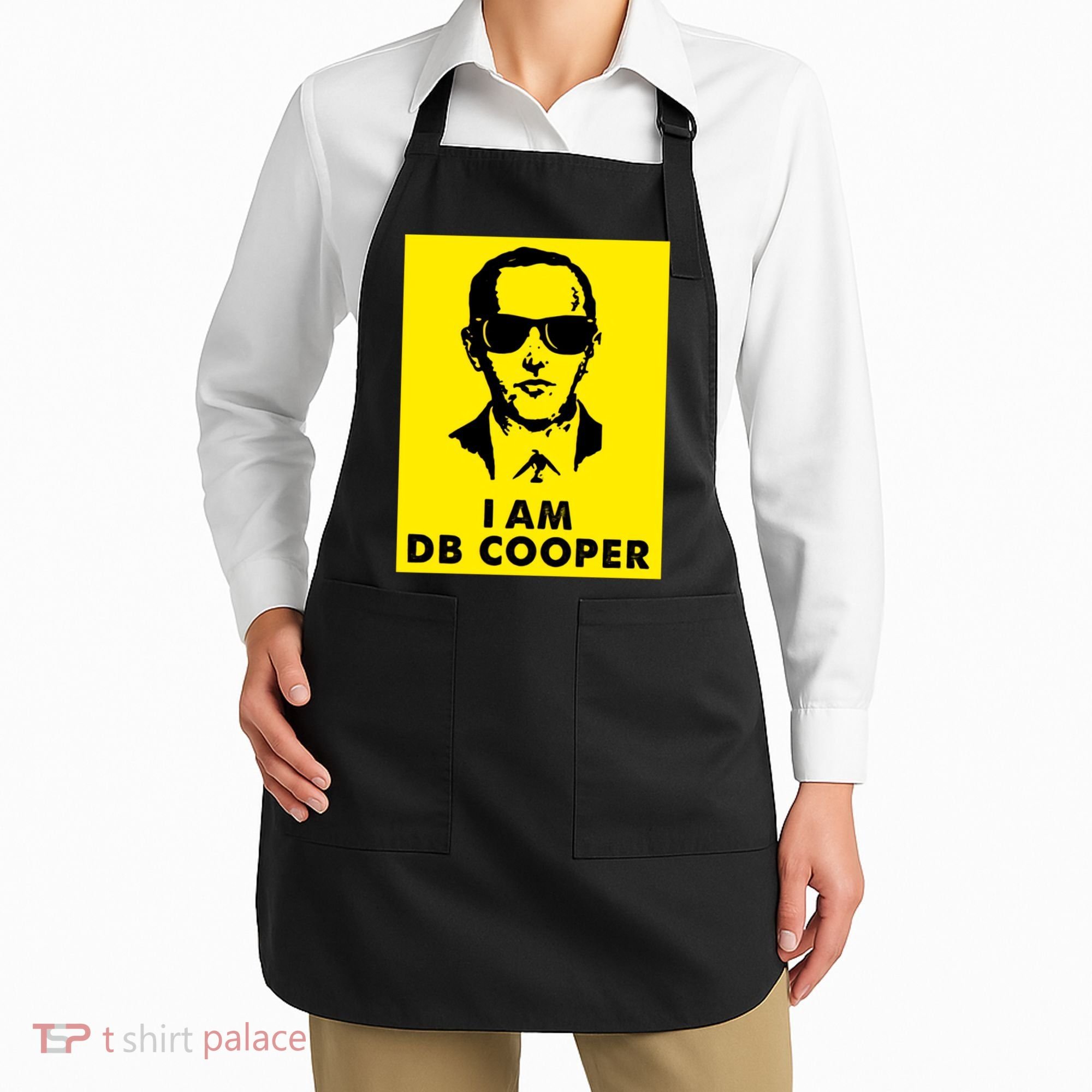 I Am D. B. Cooper Robber Thief Parachute Funny Apron