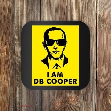 I Am D. B. Cooper Robber Thief Parachute Funny Coaster