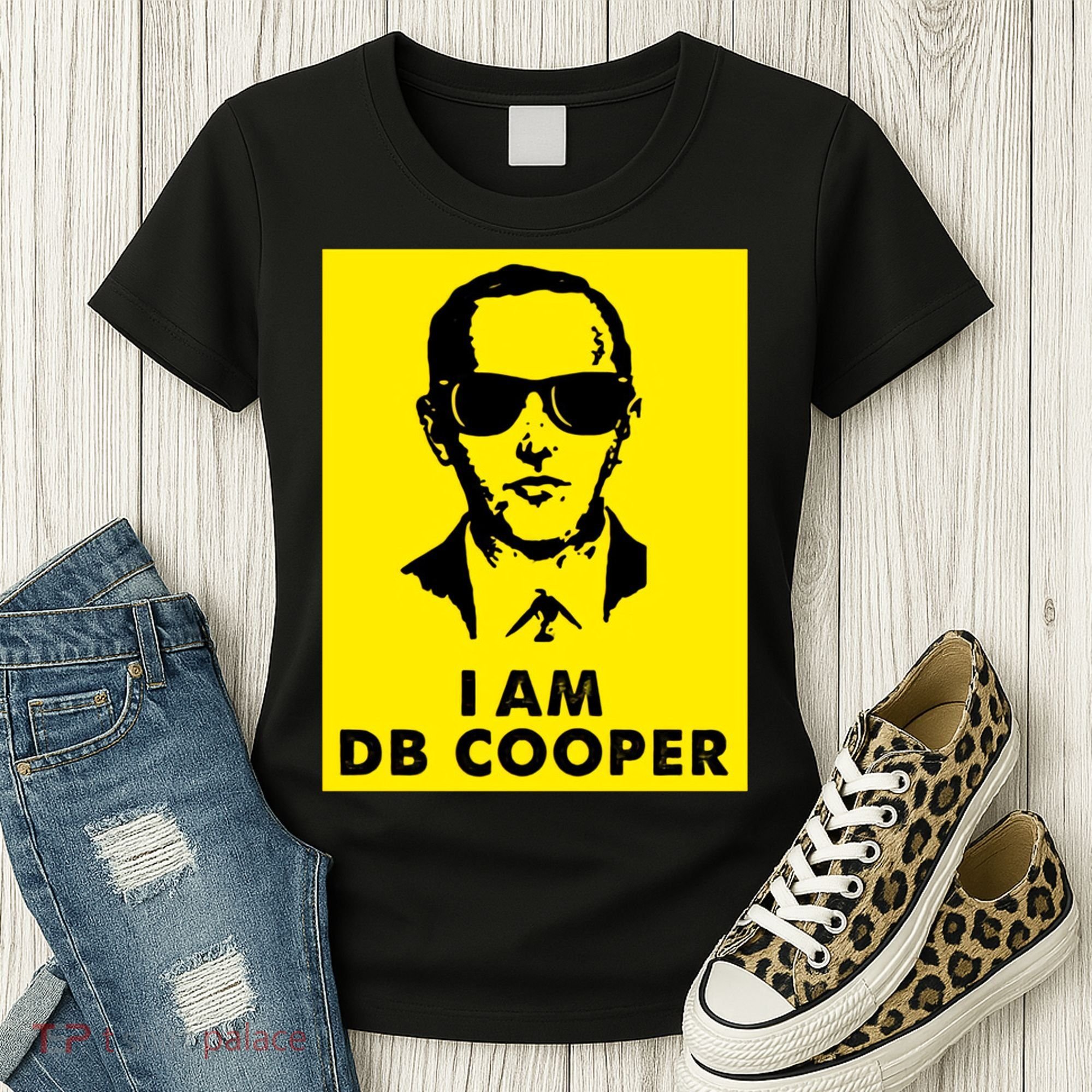 I Am D. B. Cooper Robber Thief Parachute Funny Women's T-Shirt