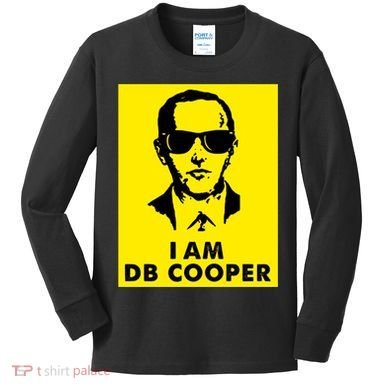 I Am D. B. Cooper Robber Thief Parachute Funny Kids Long Sleeve Shirt