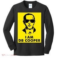I Am D. B. Cooper Robber Thief Parachute Funny Kids Long Sleeve Shirt thumb 0