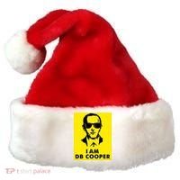 I Am D. B. Cooper Robber Thief Parachute Funny Santa Hat thumb 0
