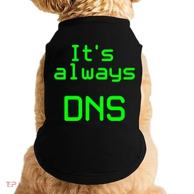 It's Always DNS Doggie Tank